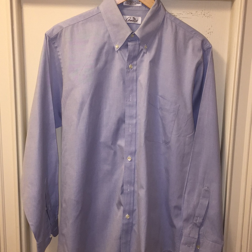 Men’s Button Down Shirt. Solid Blue. - image 1